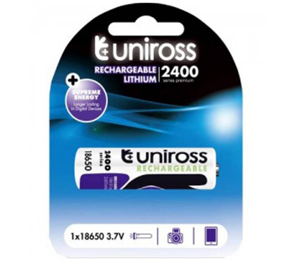 Uniross Rechargeable Battery 18650 3.7V 2400mAh Li