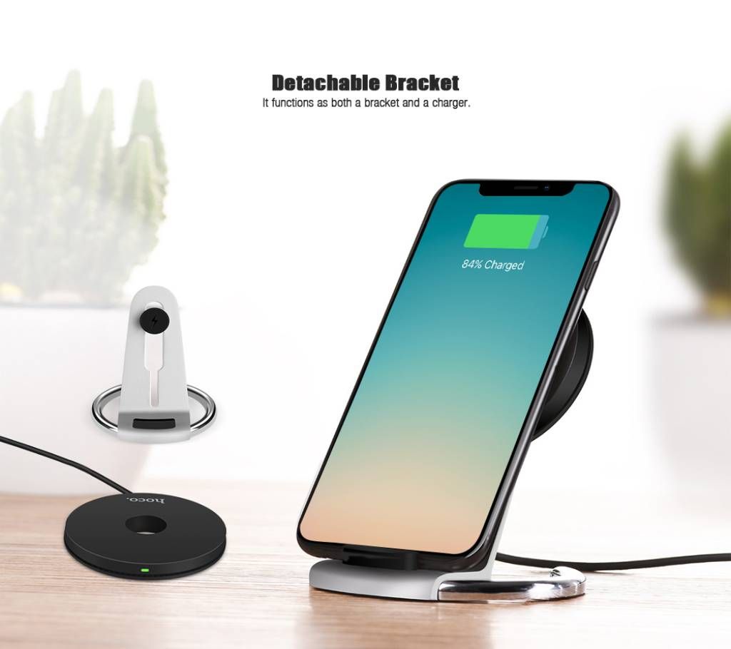 HOCO Qi Wireless Charging Pad Stand Desktop Holder
