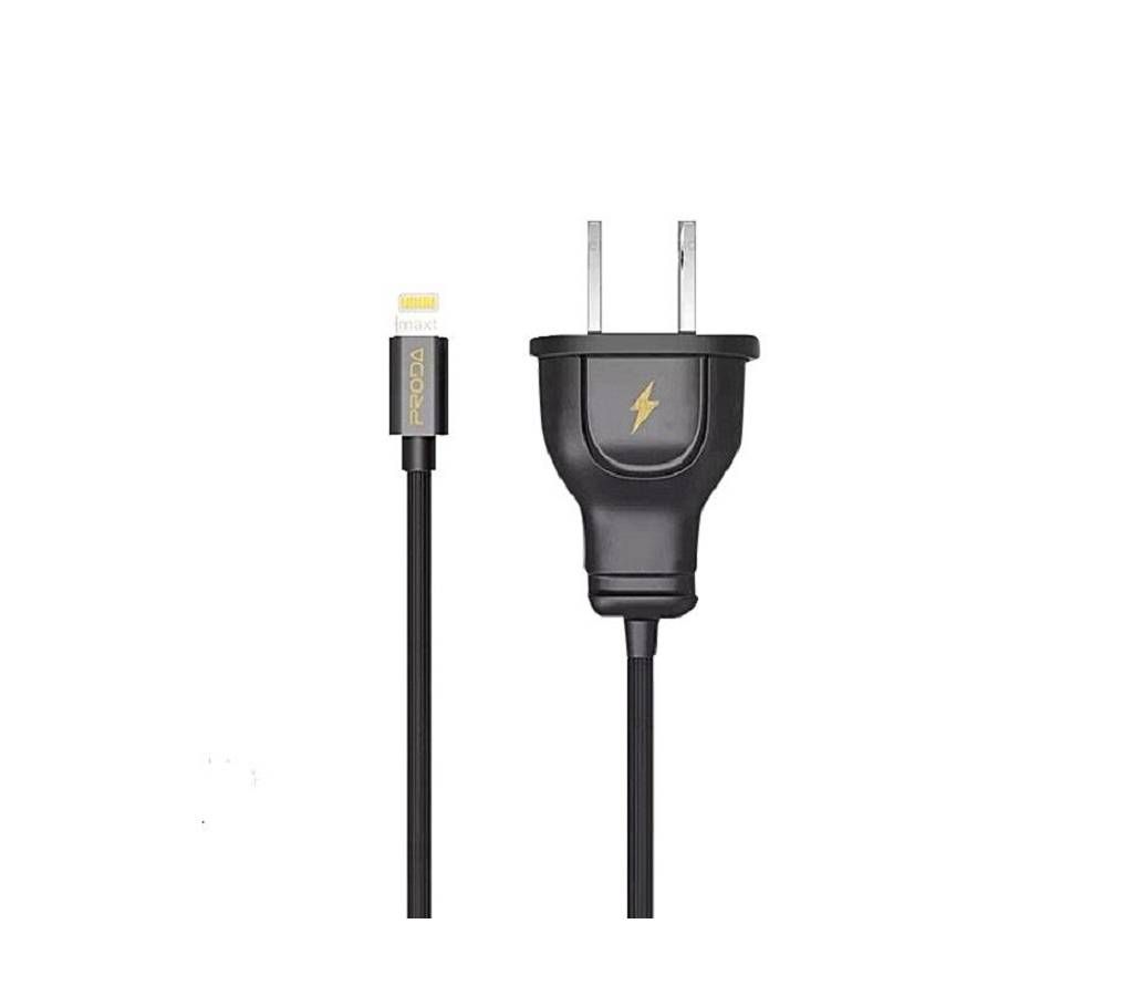 PRODA RP-L1 Plug Charger For iPhone - Black