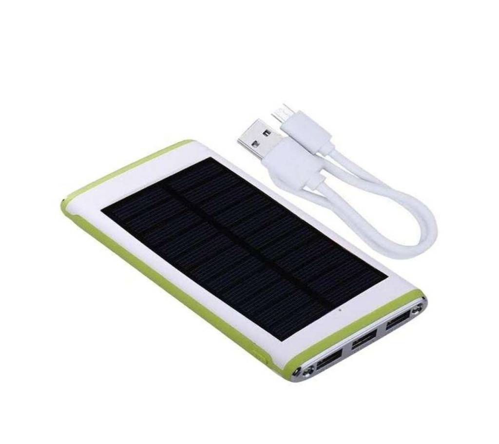 Waterproof Solar Power Bank 5000 mAh - Black