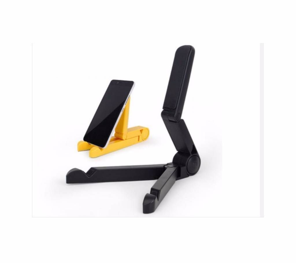 Black colour Portable mobile phone Multi-function universal folding triangle bracket