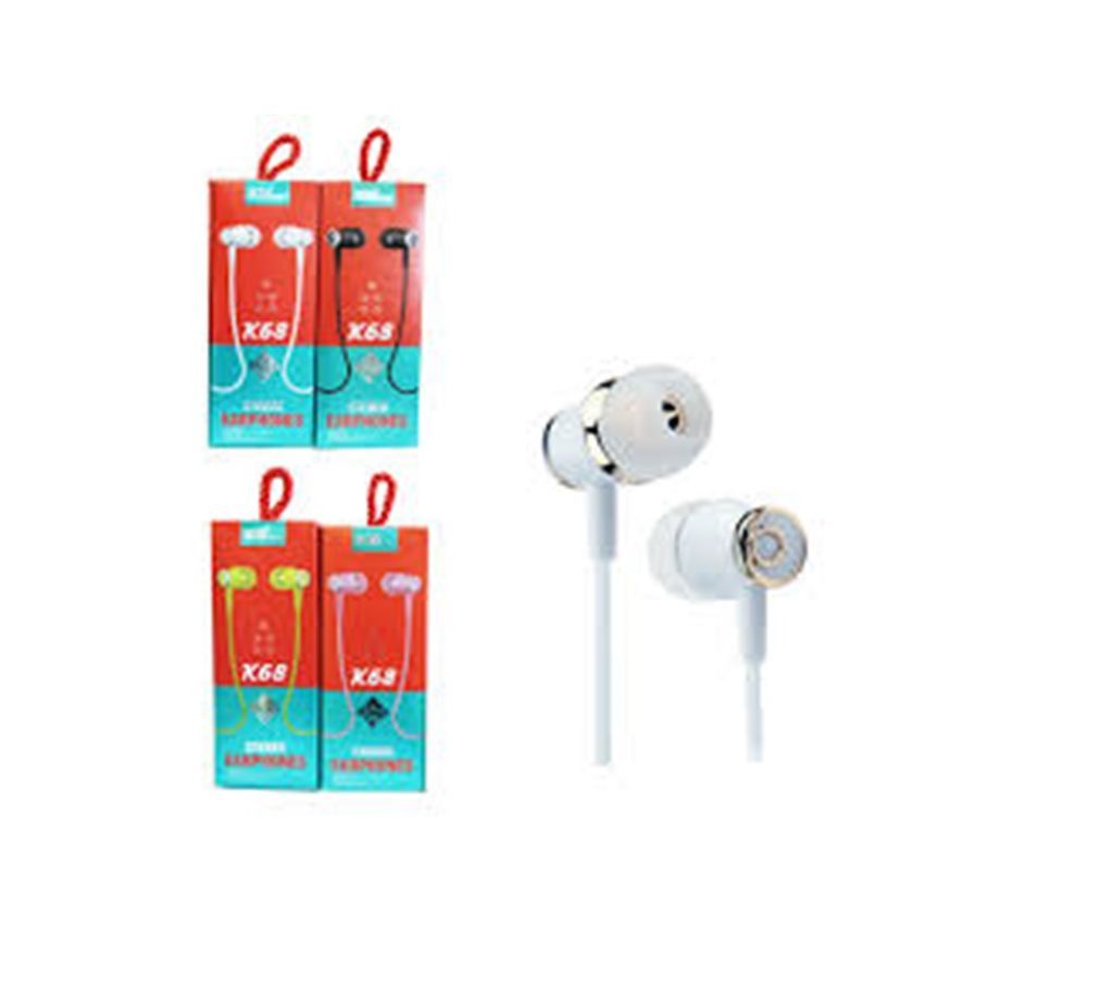 KIN Earphone - K68 WHITE
