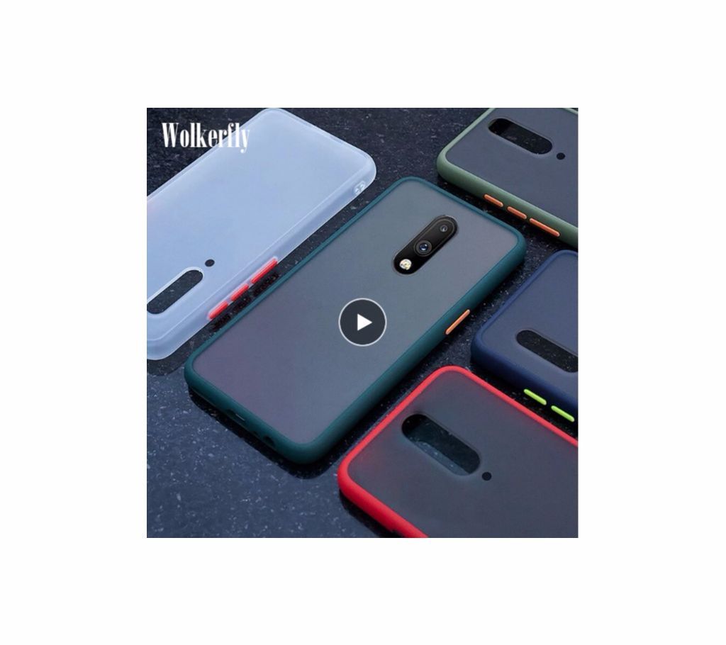 Transparant Armor Matte Hard Phone Case For Oneplus 6