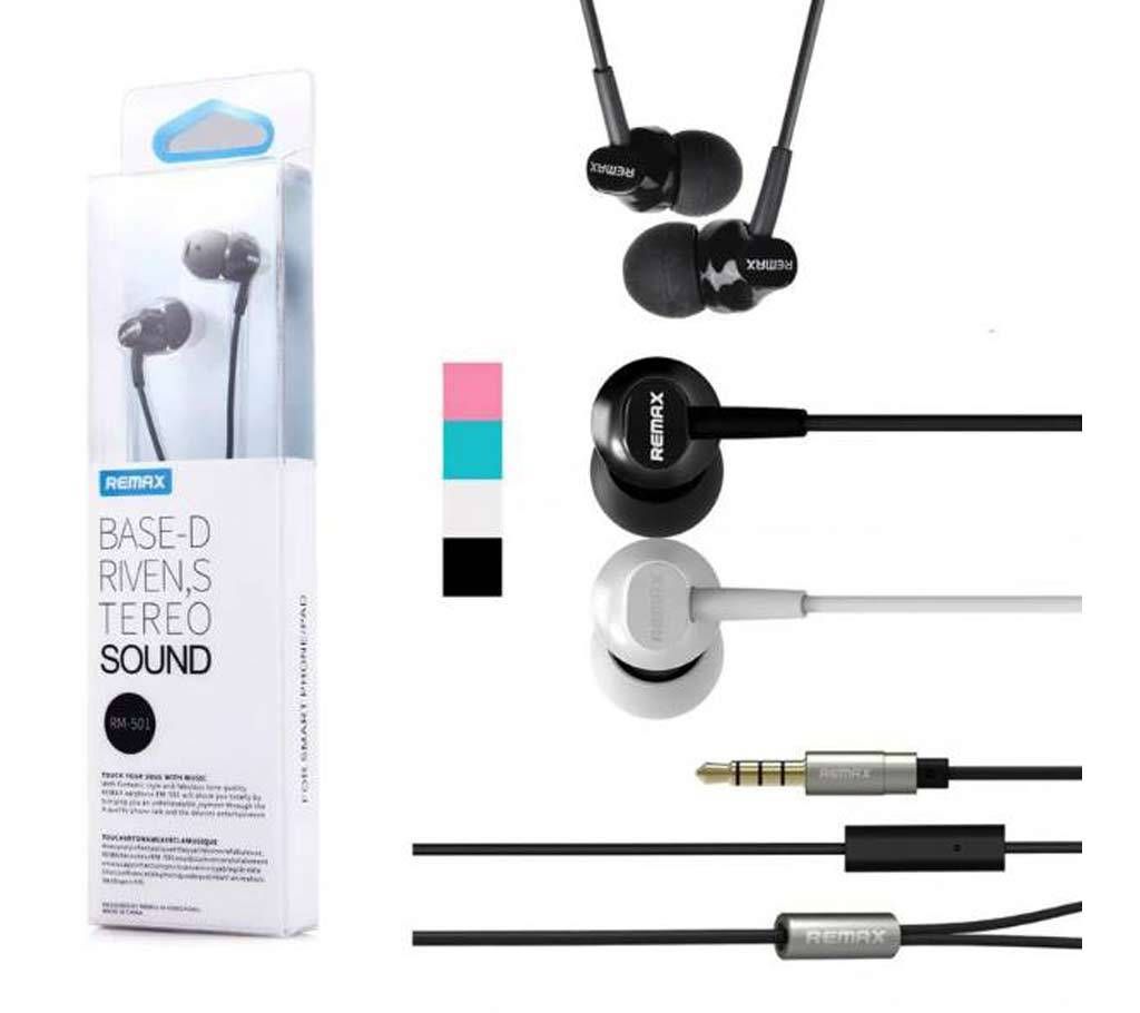 Remax RM-501 Base Driven Stereo In Ear Headset