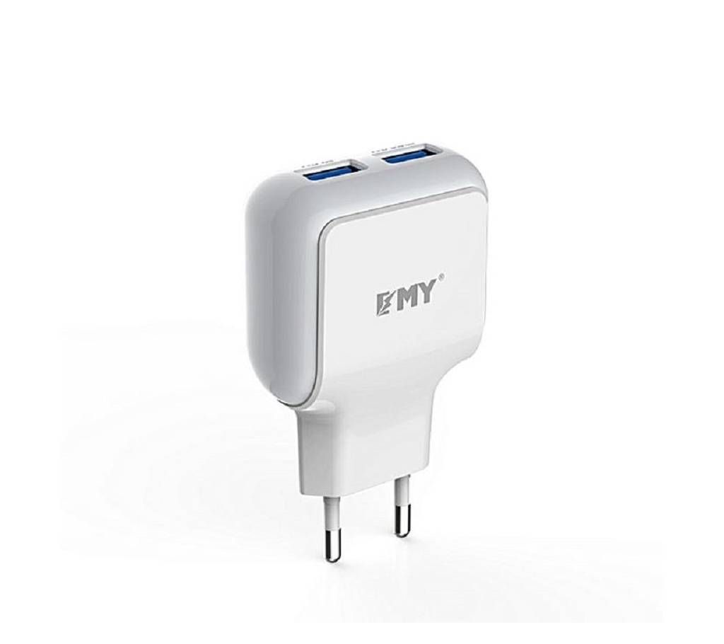 Dual USB Fast Charger for iPhone - White