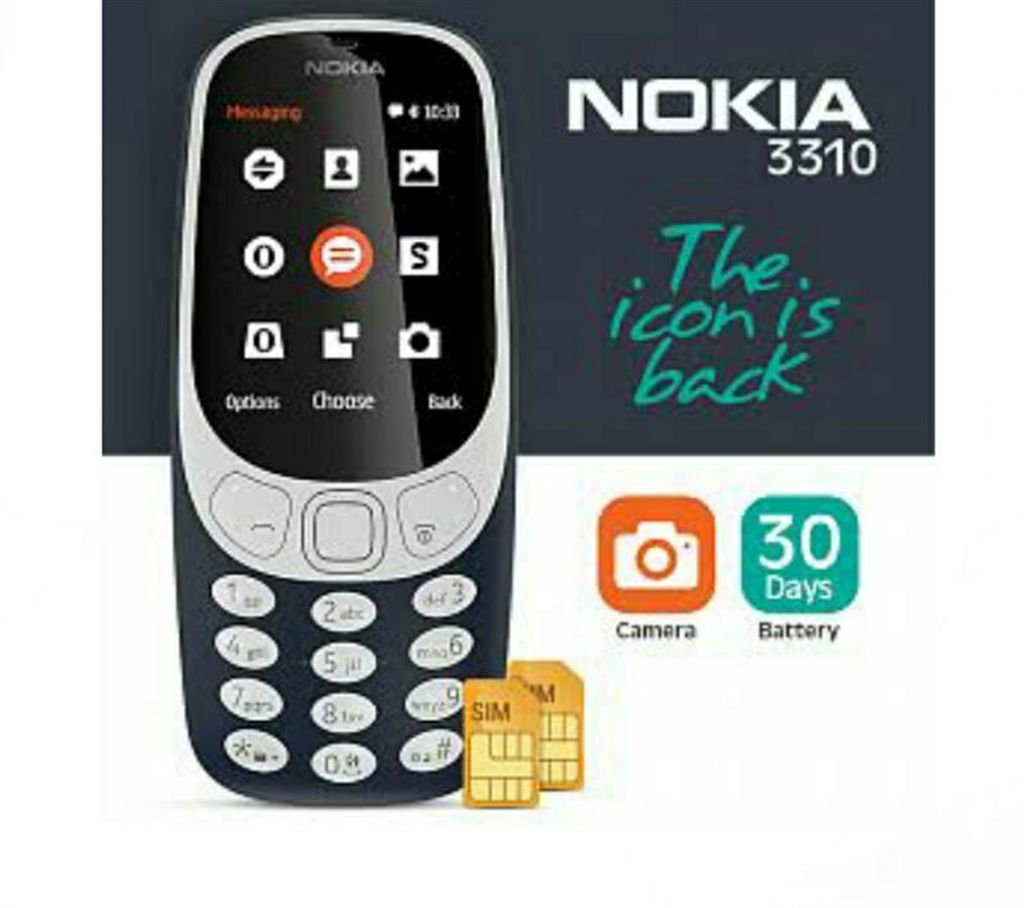 Nokia 3310 Feature Phone (2017) Black - Vietnam