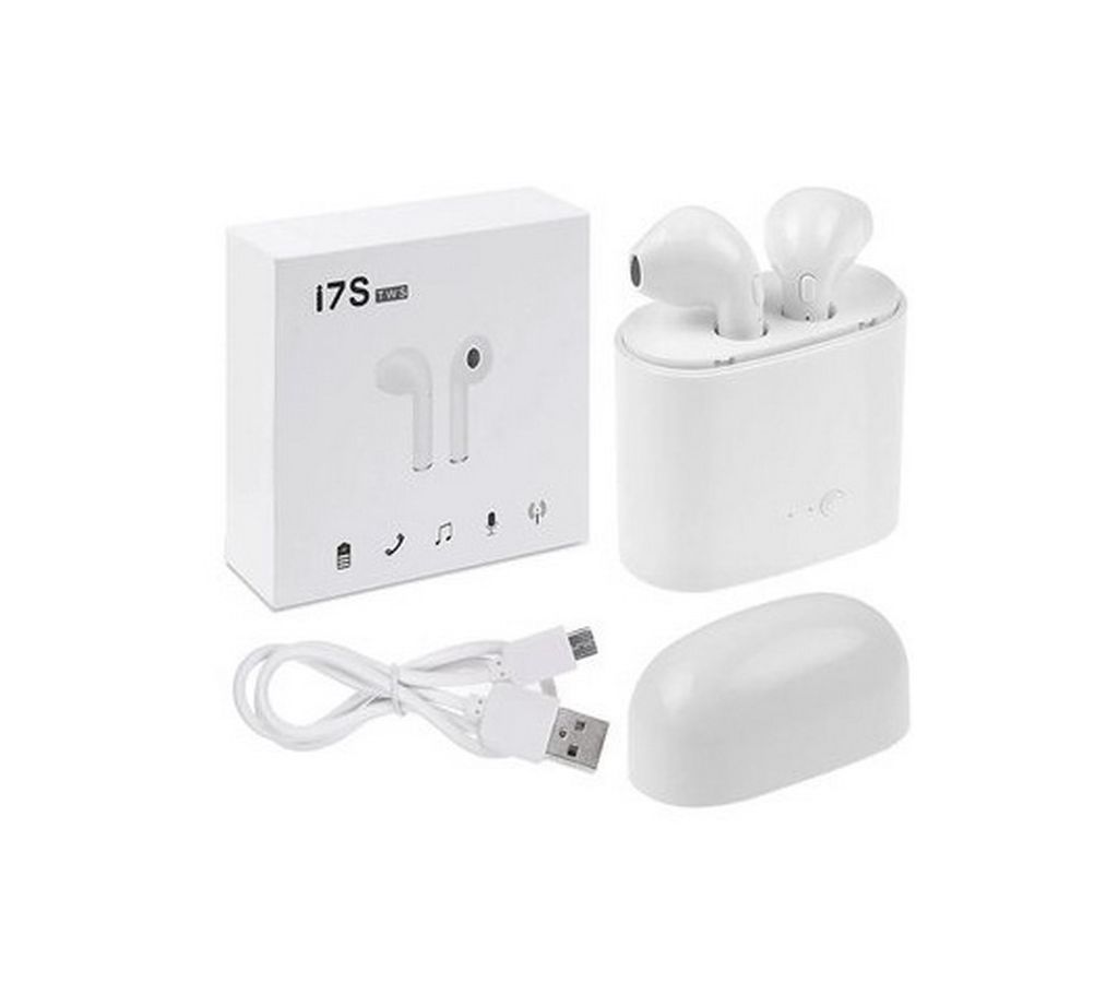 i7s TWS Bluetooth Stereo In-Ear Earbuds with Charging Box