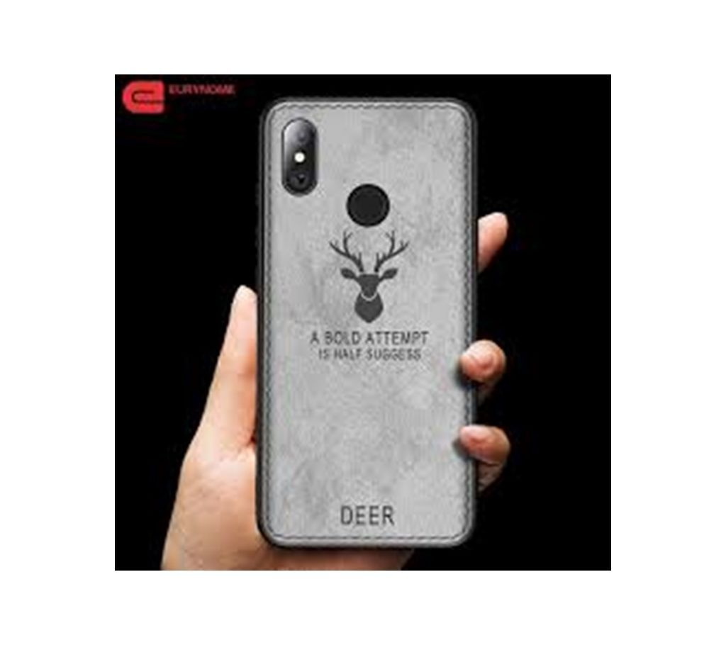 Deer Cloth Case For Redmi  Note 5pro  grey