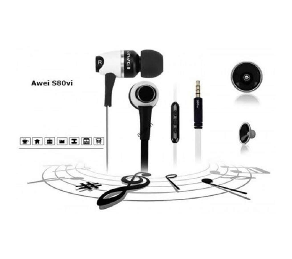 Awei S80vi Wired In-ear Headphones  