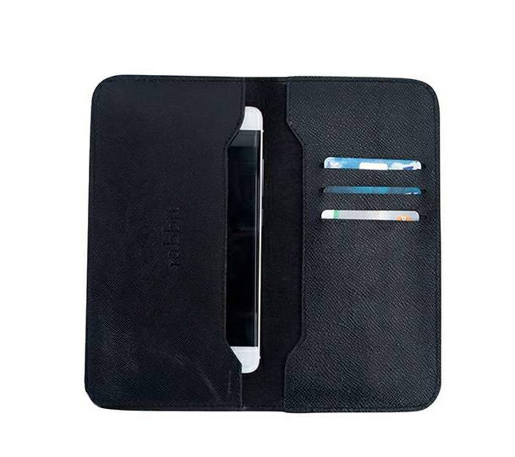 Leather wallet for mobile and passport