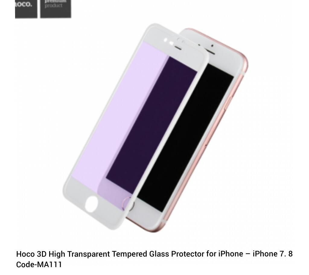 Hoco 3D High Transparent Tempered  iPhone 7, 8
