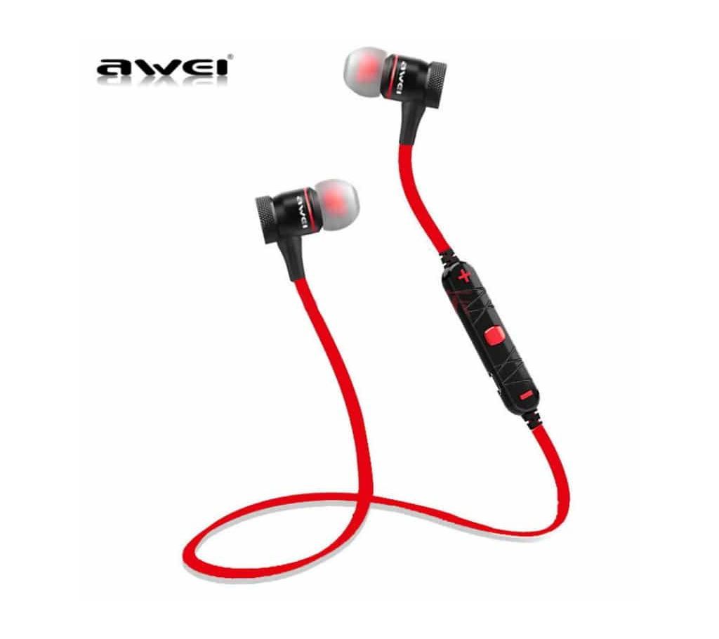 Awei In-EAWEI B990BL Wireless Bluetooth Earphone Red