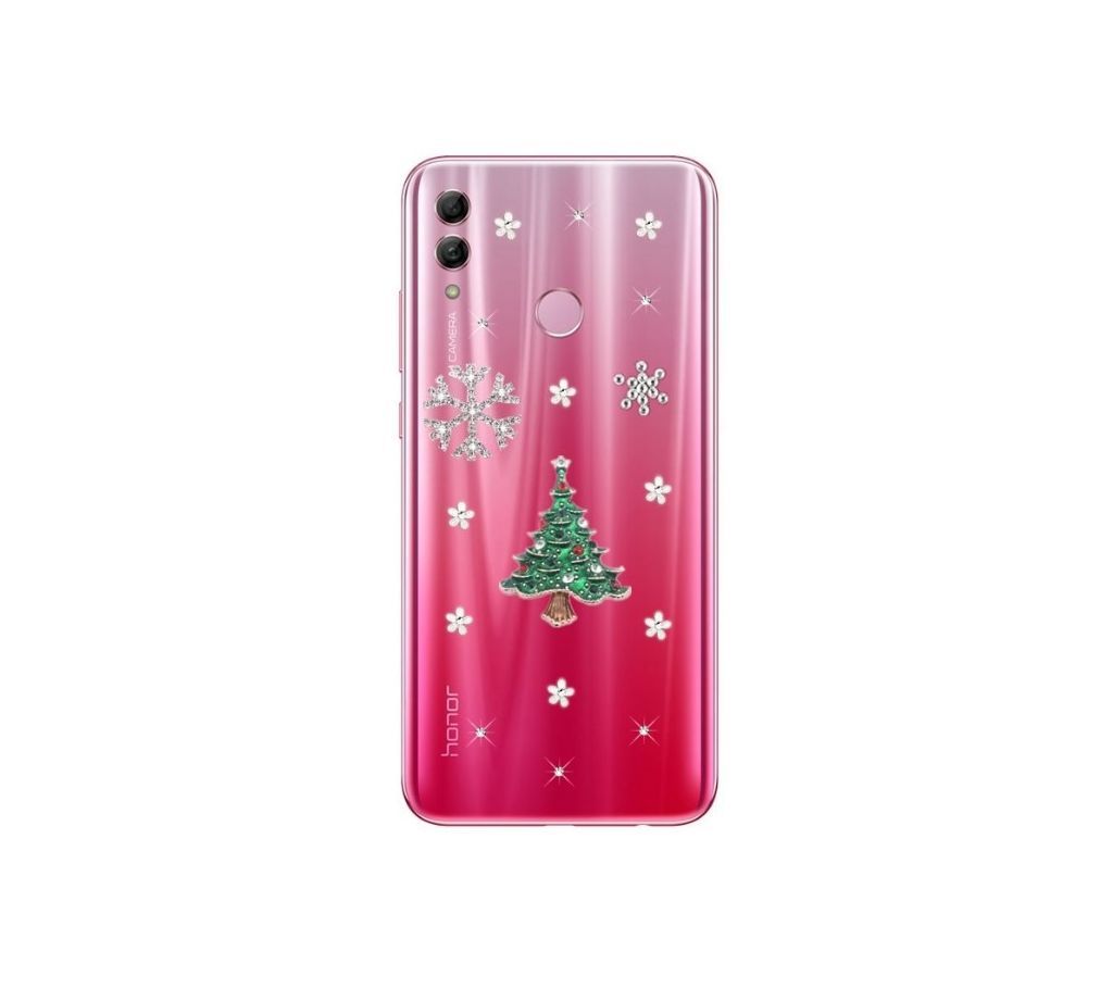 New Christmas tree Diamond clear Silicone back cover For Huawei Honor 10 Lite
