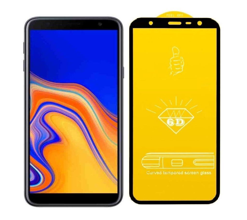 Samsung Galaxy J6 - 6D Tempered Glass Screen Protector - Transparent