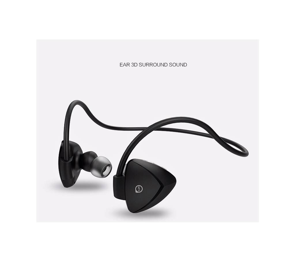 AWEI A840 BL Sweatproof  Wireless Sports Stereo Bluetooth V4.0 In-Ear Earphone - Black