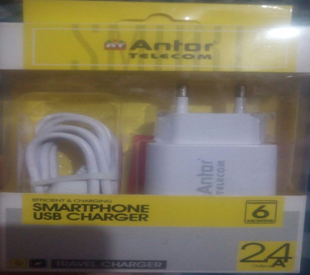 Antor Smartphone USB Charger 2 output (6months warranty)
