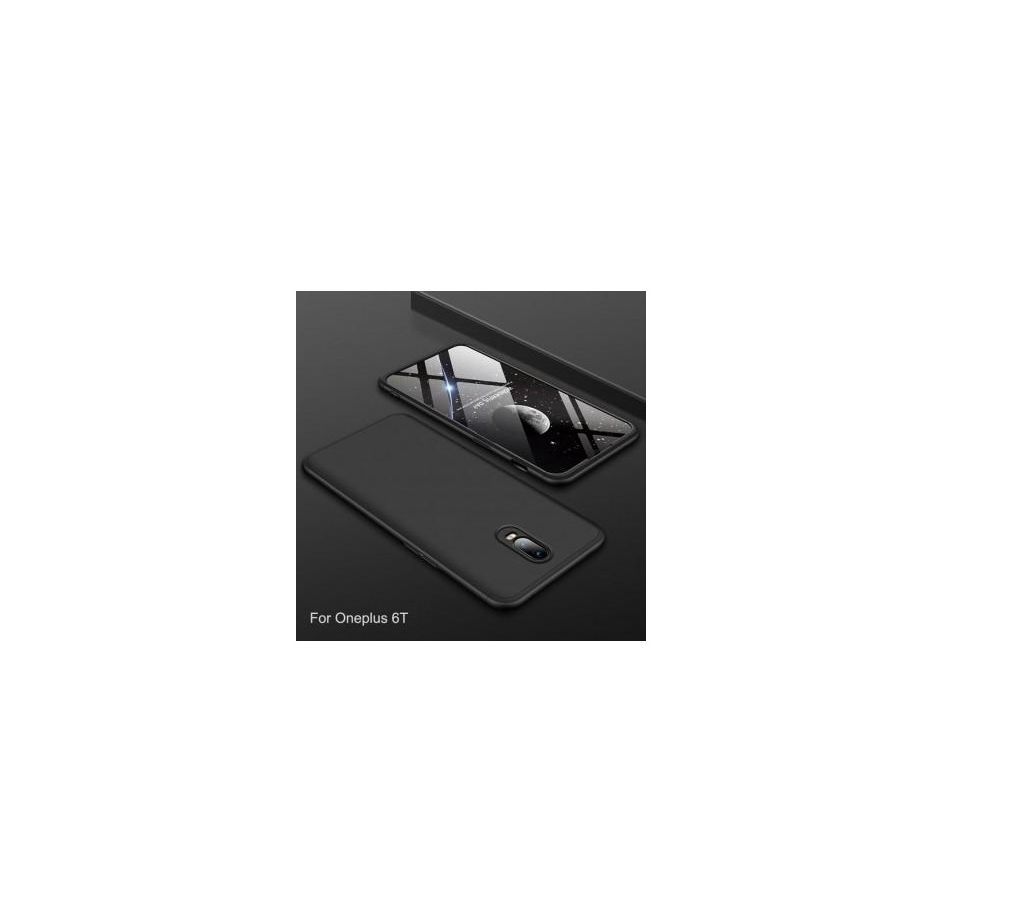 360 Degree GKK Phone Back Cover - Black One Plus 6T 