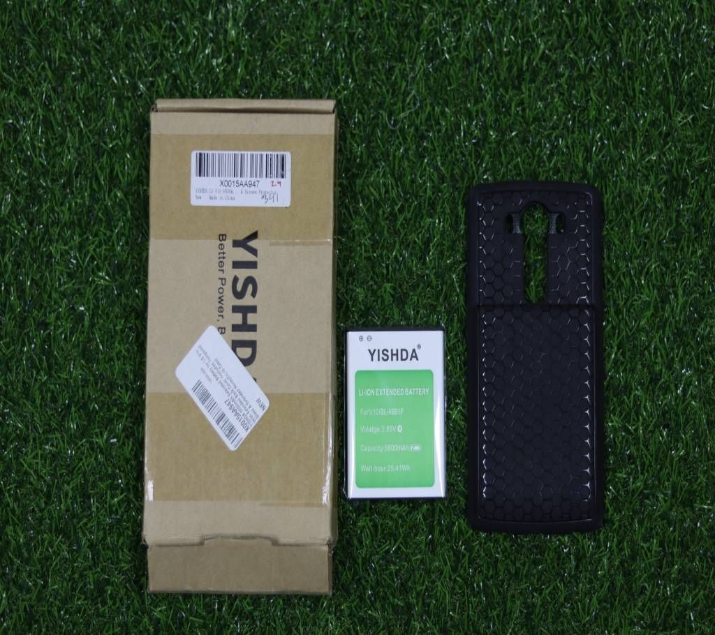 YISHDA LG V10  6600mAh Replacement Li-ion Battery  & TPU Protection Case 