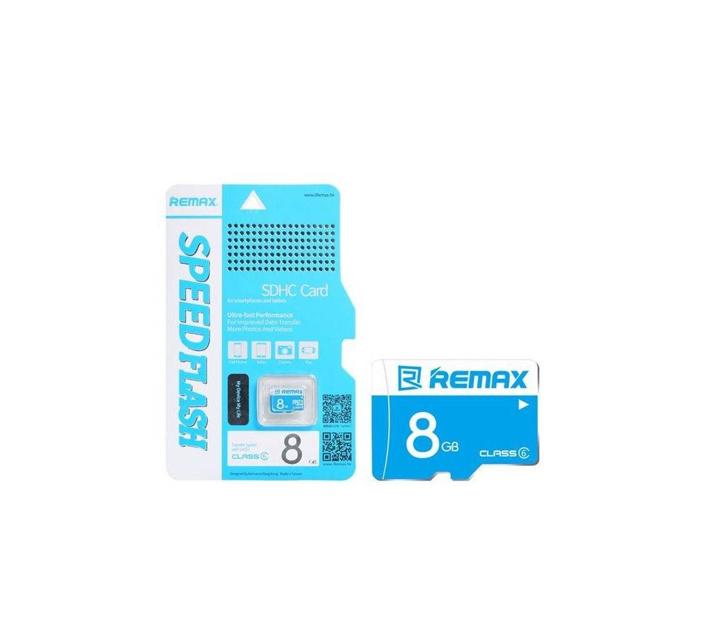 Remax 8GB Class 6 TF Micro SD Memory Card - Blue