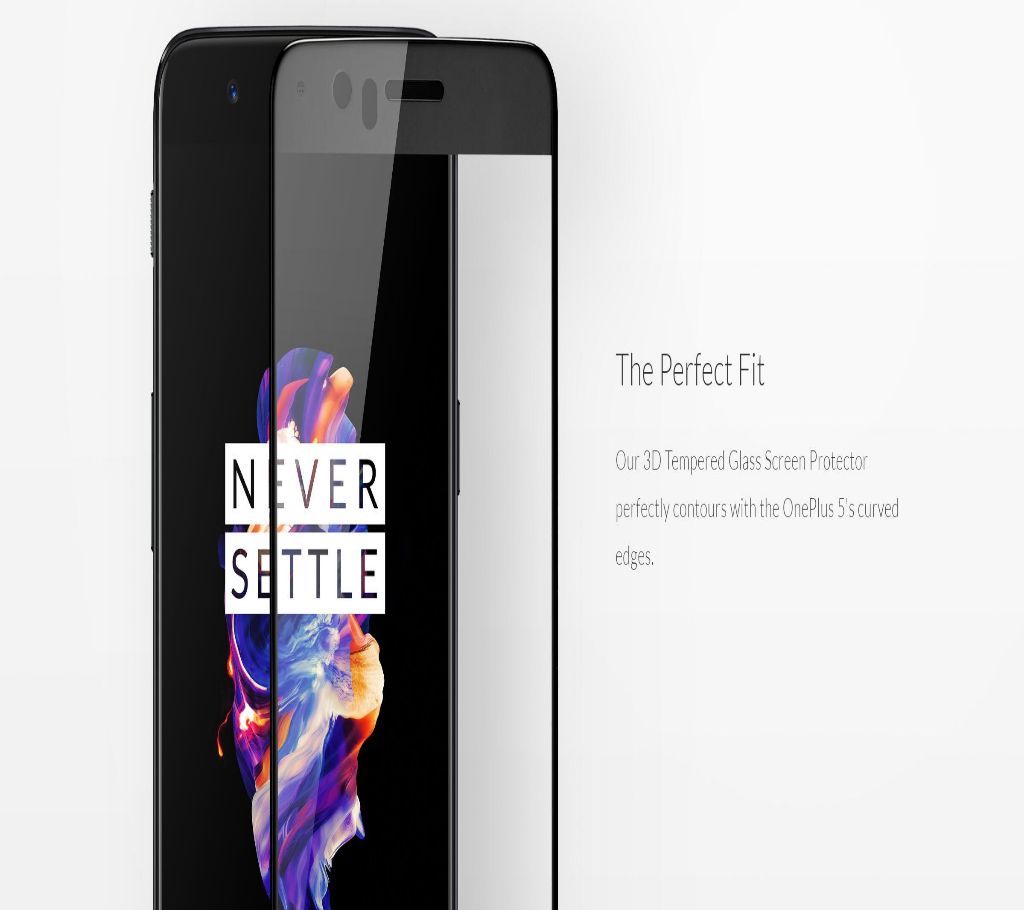 Tempered Glass Screen Protector for Oneplus 5 -Transparent