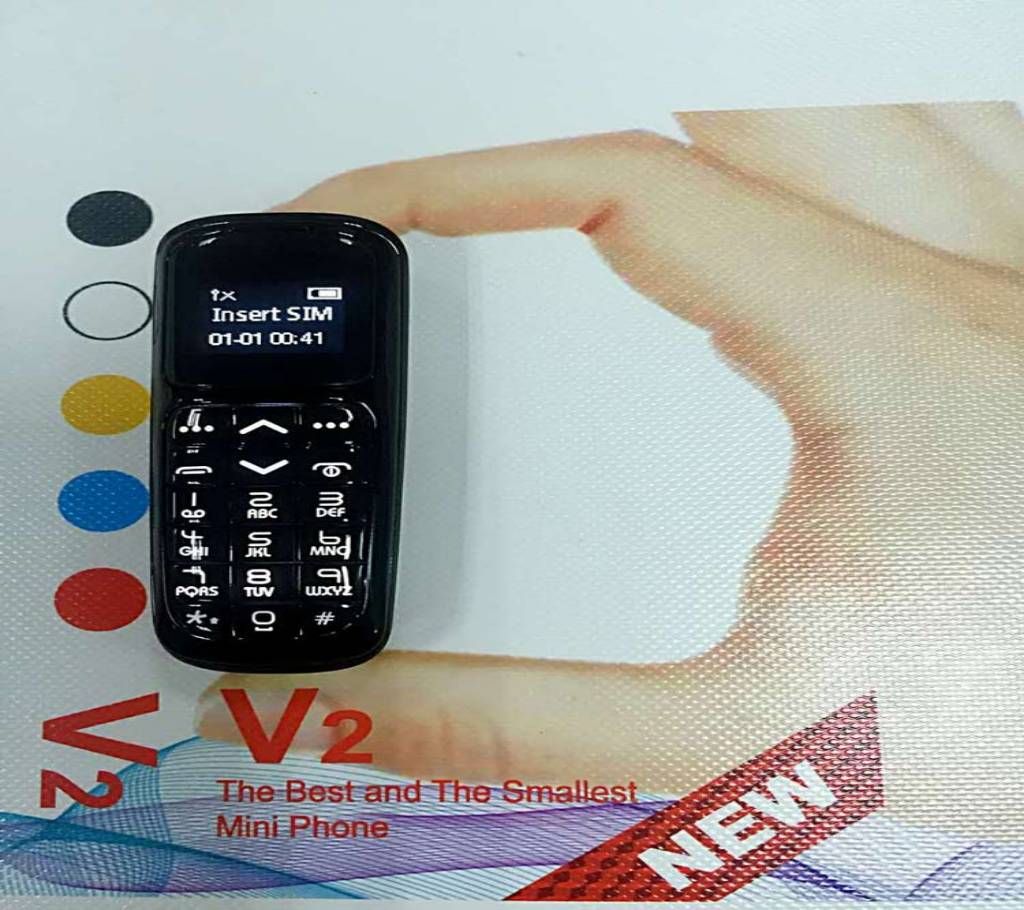 V2 Mini Phone Bluetooth Dialer Mini Mobile Phone