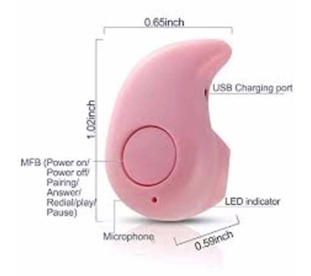 Mini Bluetooth Headset-pink 