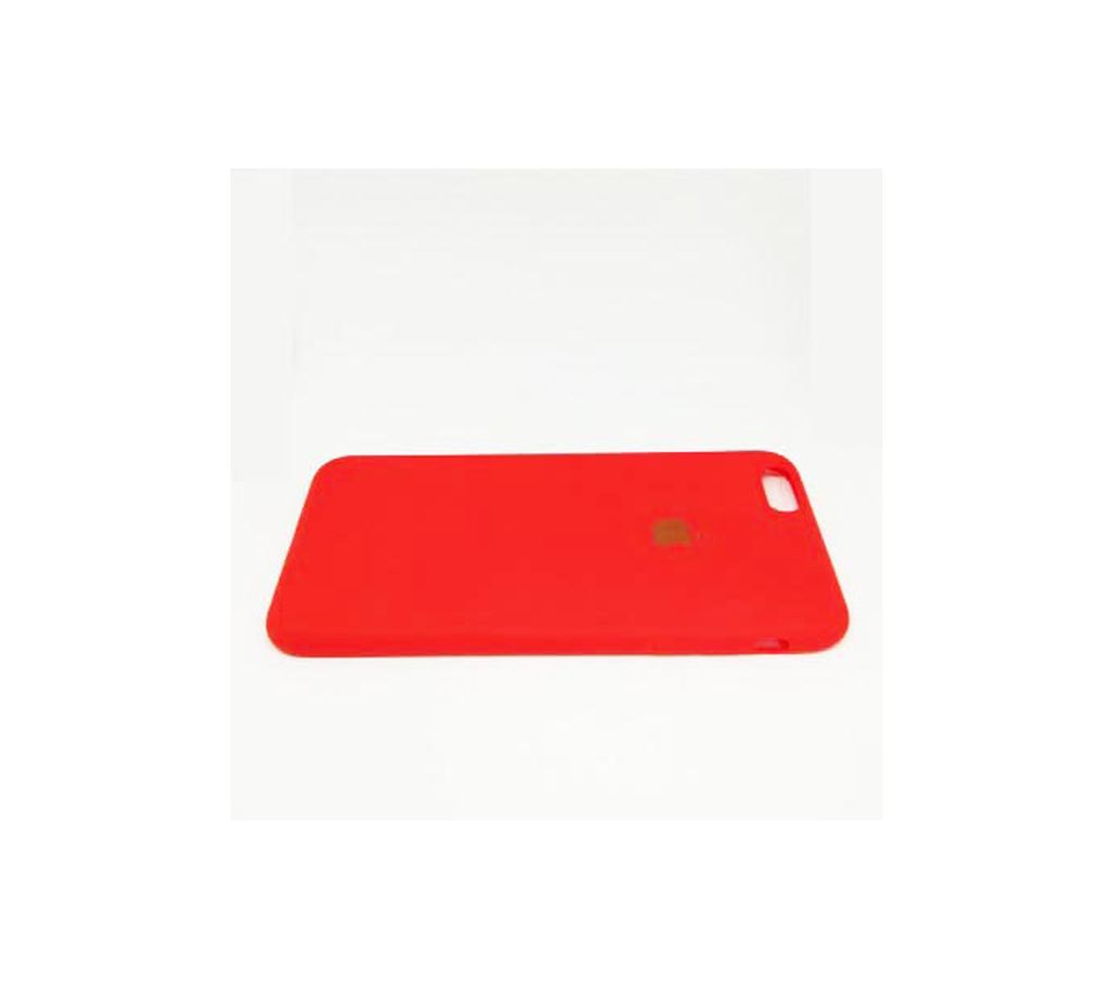 Soft silicon Back Cover for Apple iPhone 6s Plus with apple logo - Red