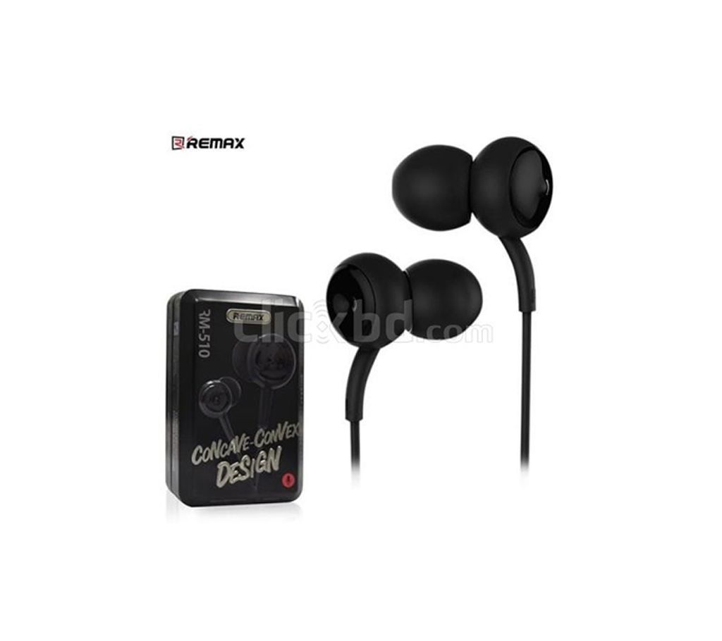 RM 510 Touch Music Earphone - Black