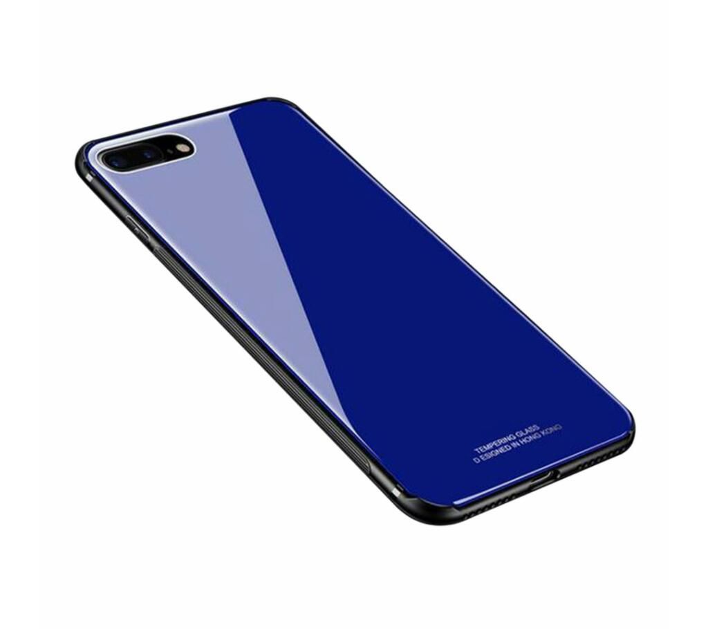 Glass Case for iphone 7plus-blue