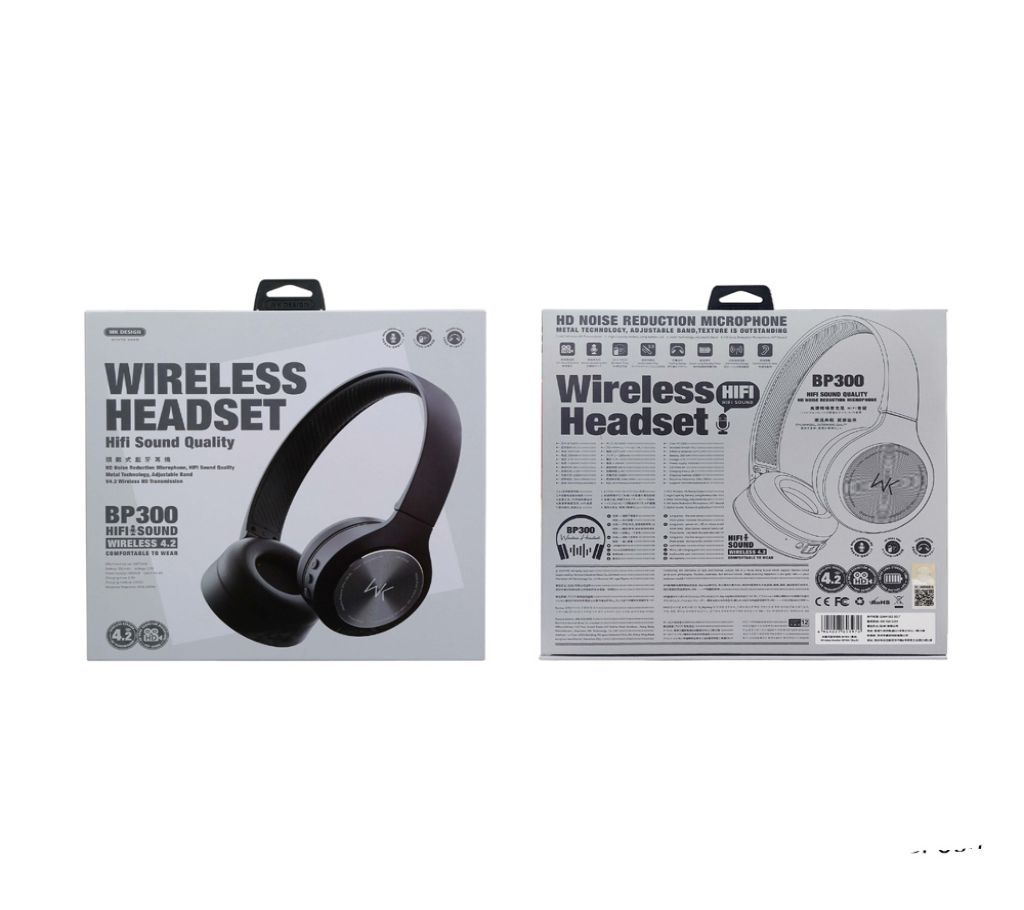 WK Design (BP300) Bluetooth Headset Wireless 4.2