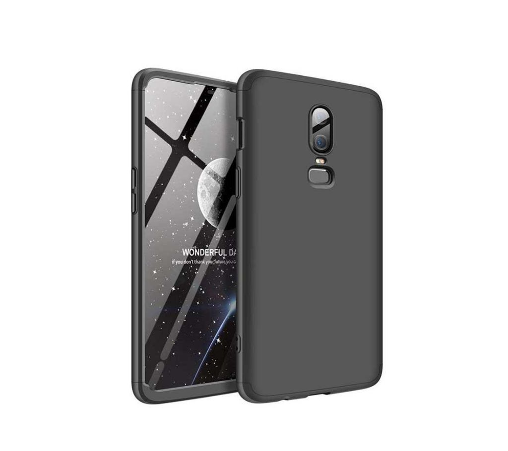 Oneplus 6T Original Gkk 360 Degree Phone Case - Black
