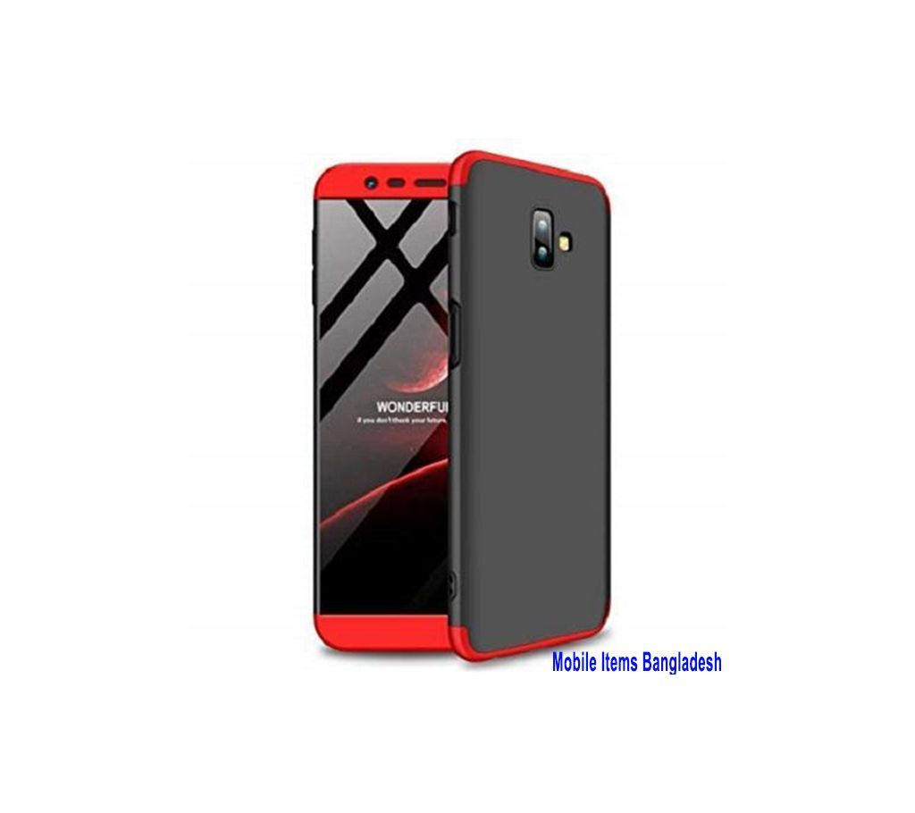 Samsung Galaxy J6 Prime 360 Degree Phone Case-Black and Red