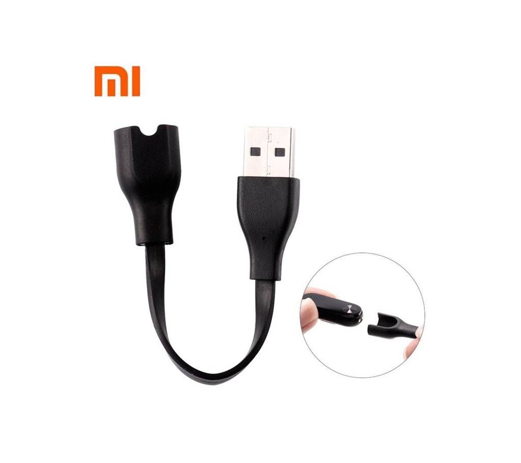 Mi Band 2 Charger Cord Replacement USB Charging Cable Adapter - Black
