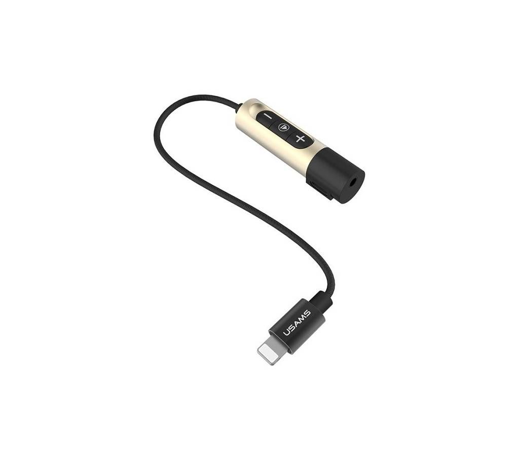 USAMS 3.5mm Headphone Jack Adapter and Charger Adapter for iPhone 7 - Black and Go