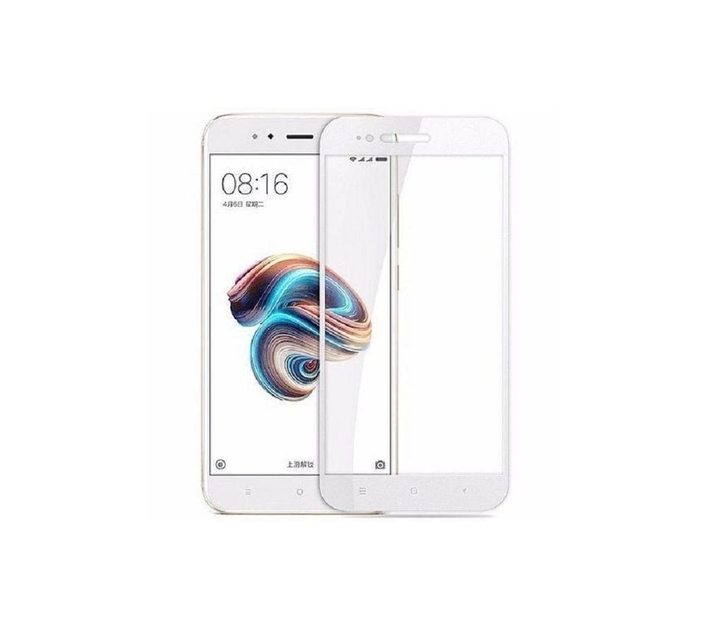 5D Tempered Glass for Mi 5 Plus - White and Transparent