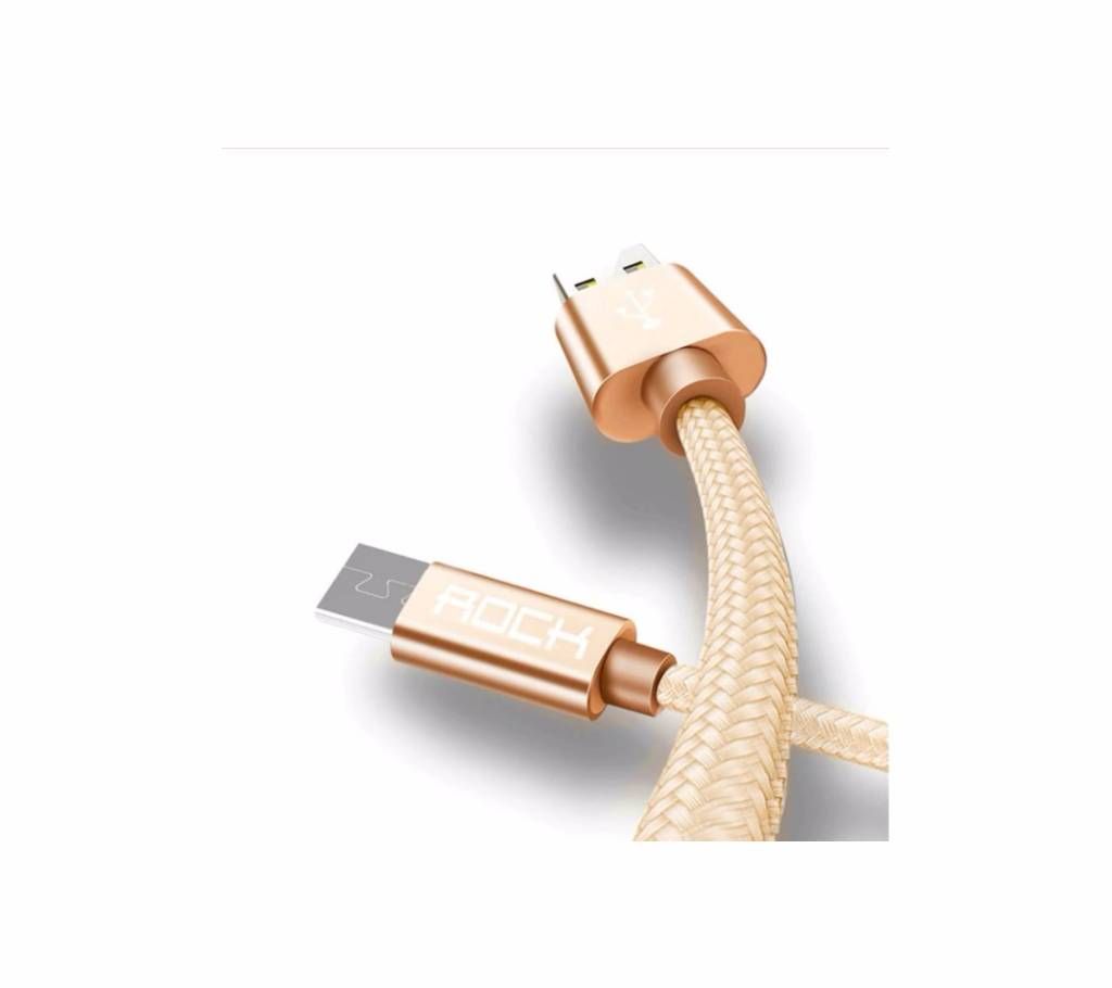 ROCK Hi-Tensile 2.4A FAST Charging USB Cable(20Cm)