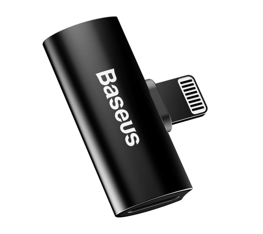 Baseus Audio Converter L46 Adapter from Lightning Male to 2x Lightning Female Port