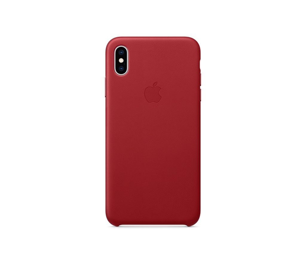 iPhone XS Max Leather Case - (PRODUCT)RED