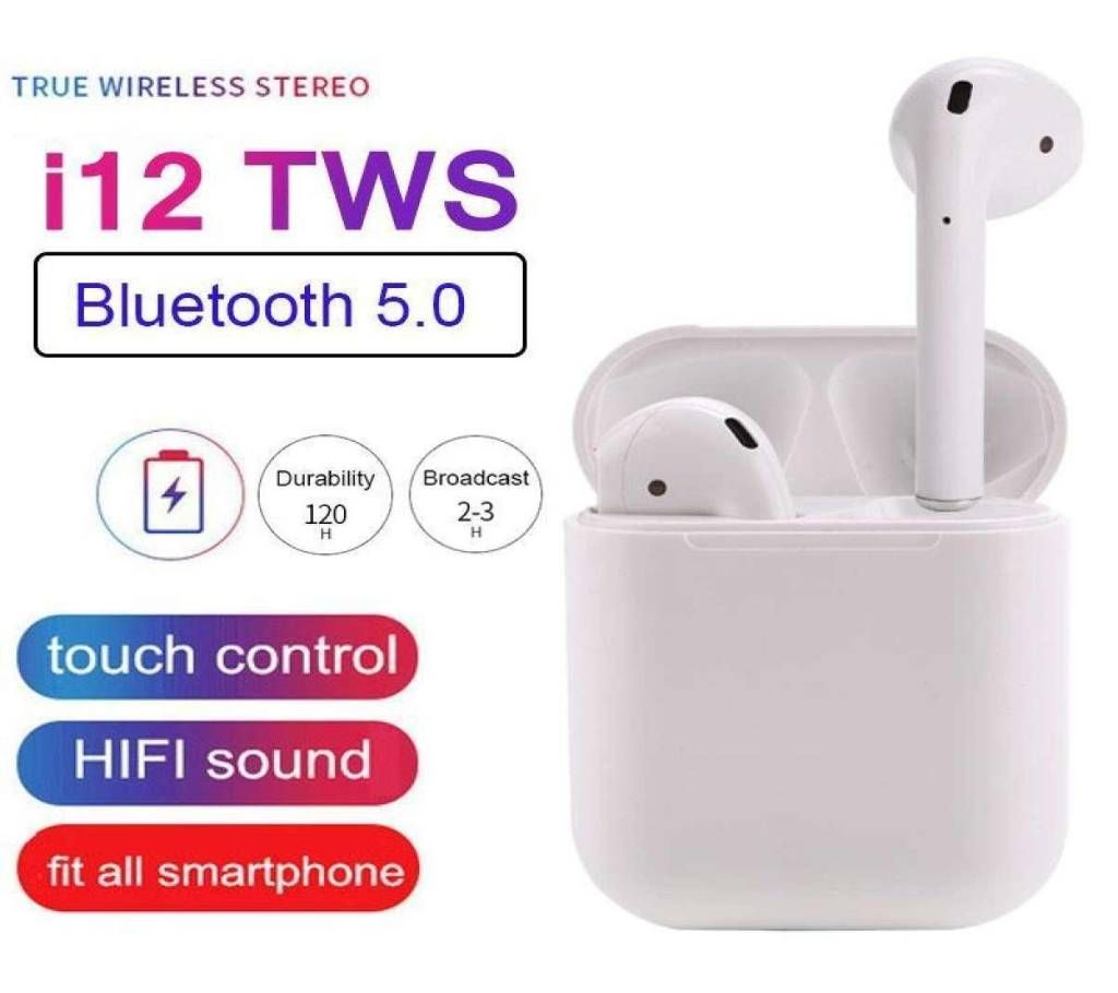 TOHAYIE Mini i12 Tws Headset Bluetooth 5.0 HIFI Sound Noise Cancelling Earphone