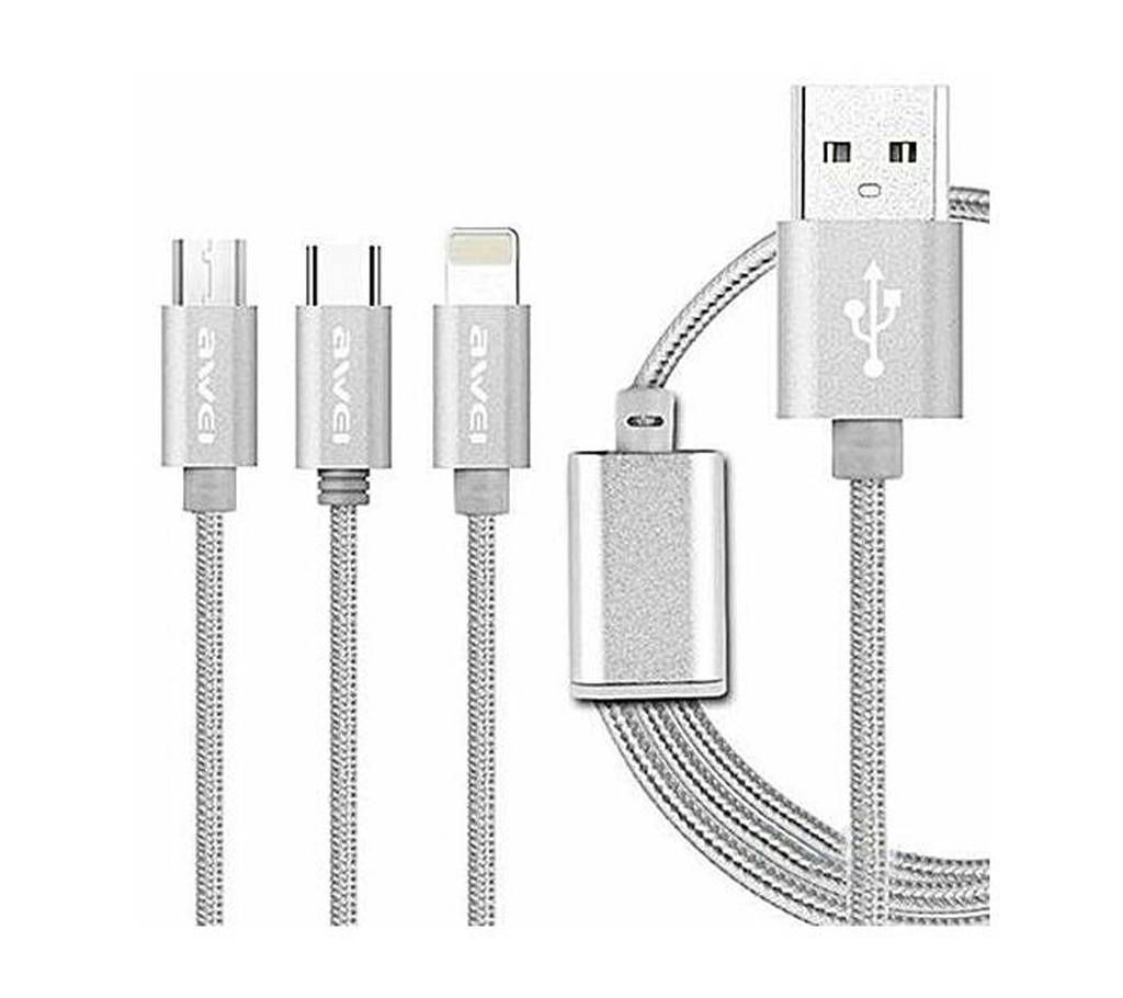 Awei CL-970 Three in one Data Cable