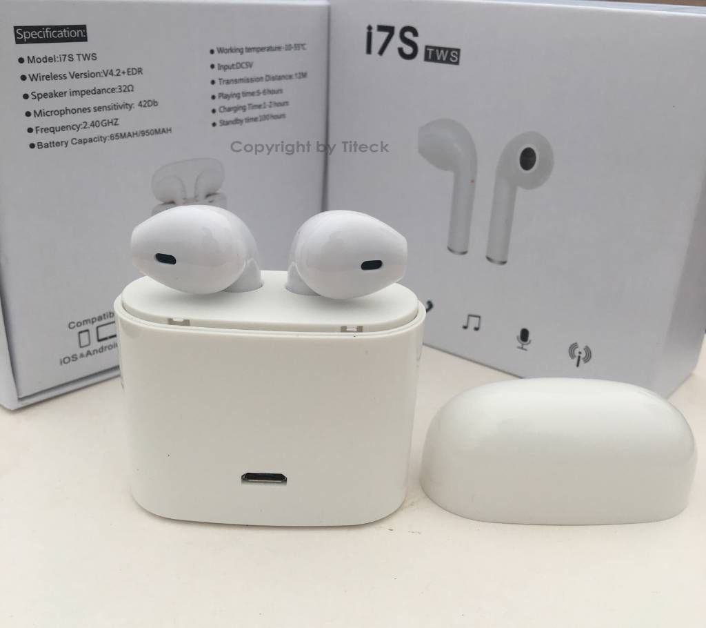 HBQ i7S double dual mini wireless bluetooth earphone