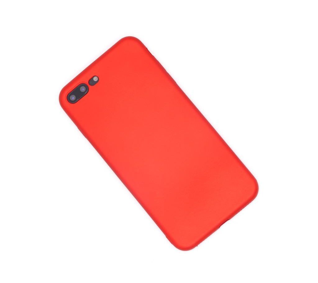 Ultra thin Back Matte Soft TPU Case For iPhone 7 Plus (Red)