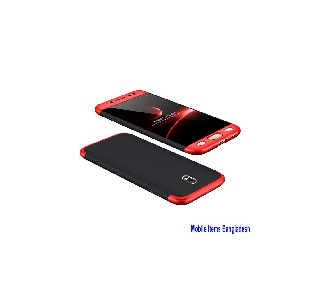 360 Degree Phone Case-Black and Red Samsung Galaxy J5 Pro 