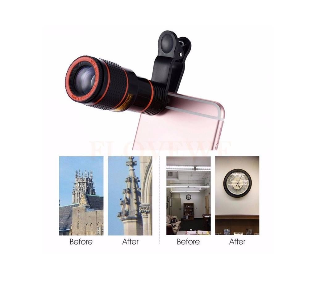 8x Zoom Telescope Telephoto Camera Lens