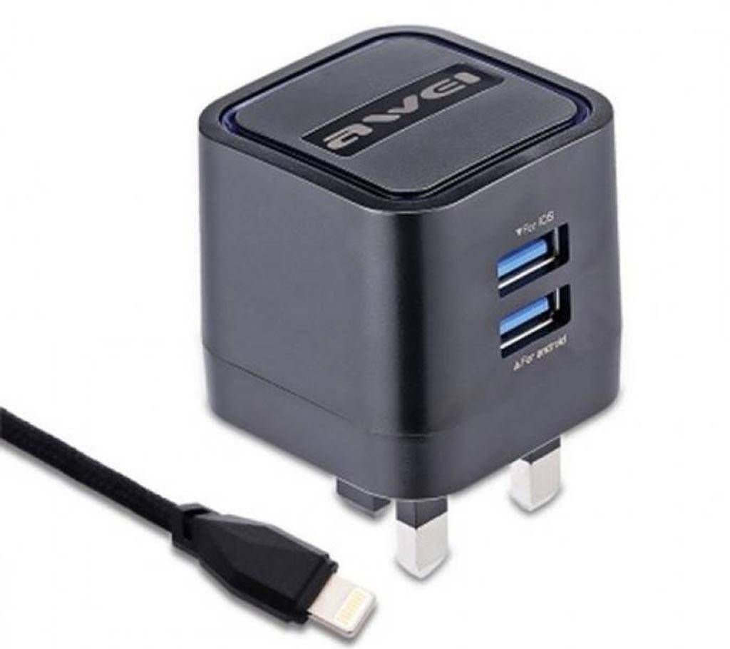 Awei C-950 2 USB 5V  Power Charger Quick Travel Adapter