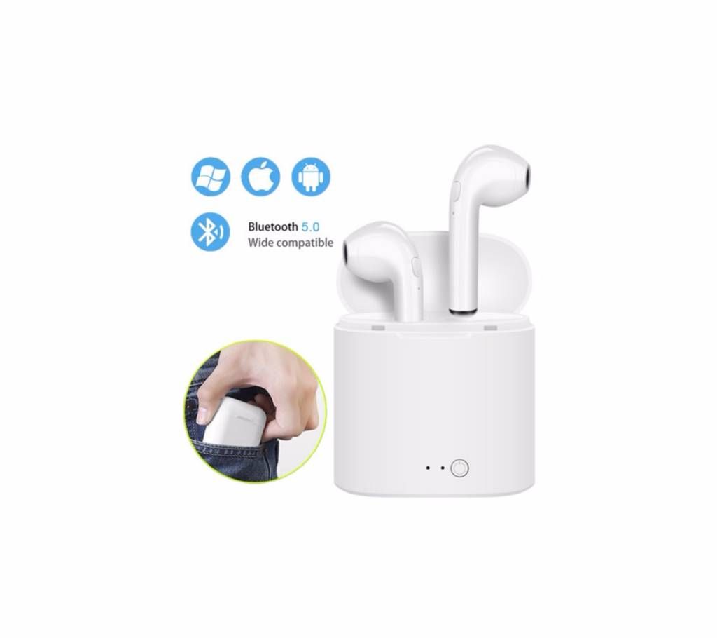 IBESI i7s TWS Wireless Bluetooth Earphone With Charging Box