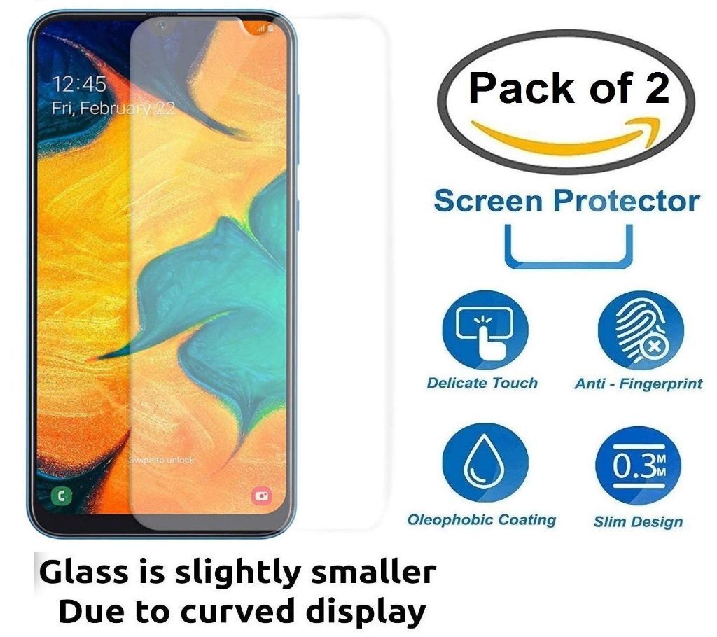 Samsung Galaxy A20 - Original 6D Tempered Glass HD Screen Protector - Transparent