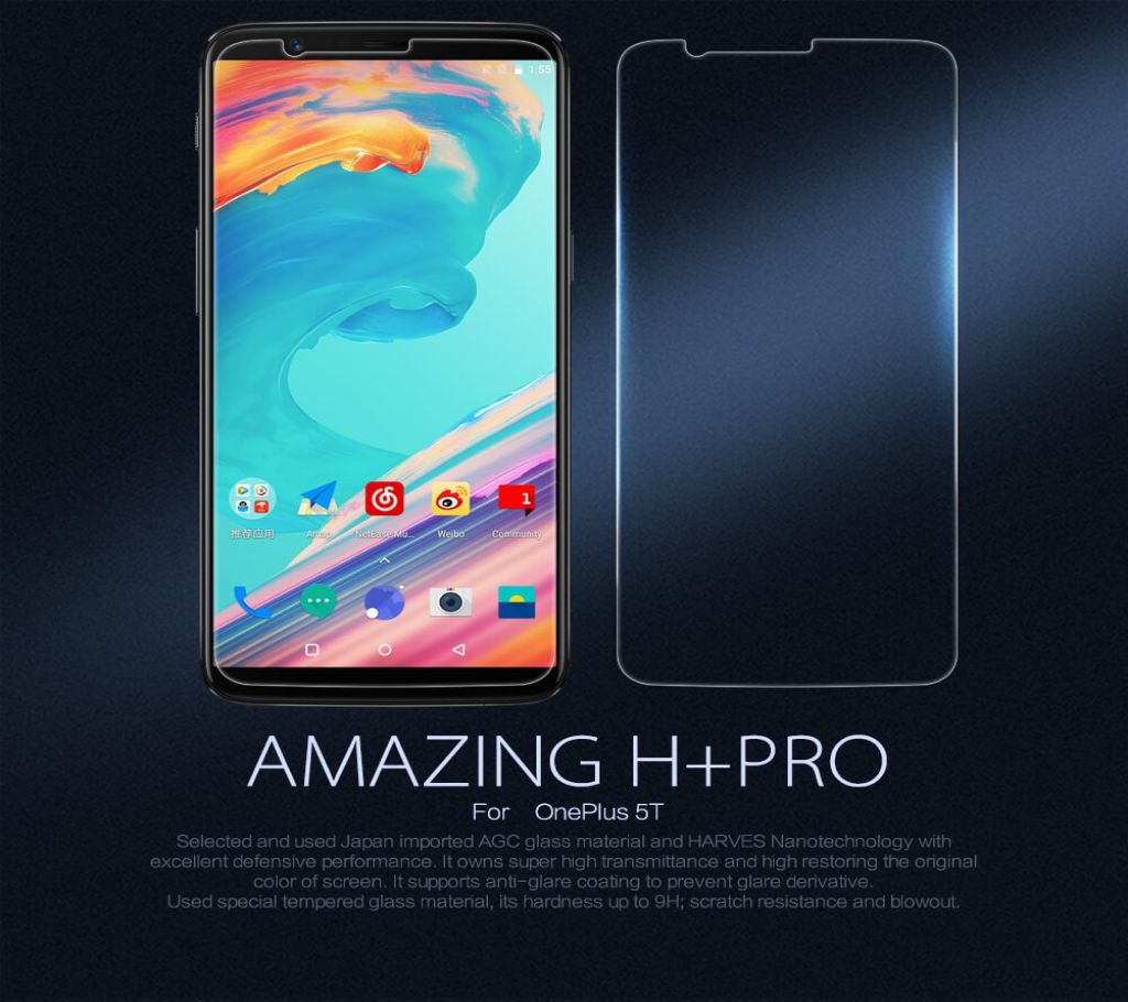 Nillkin Amazing H+ Pro Tempered Glass For One Plus 5T