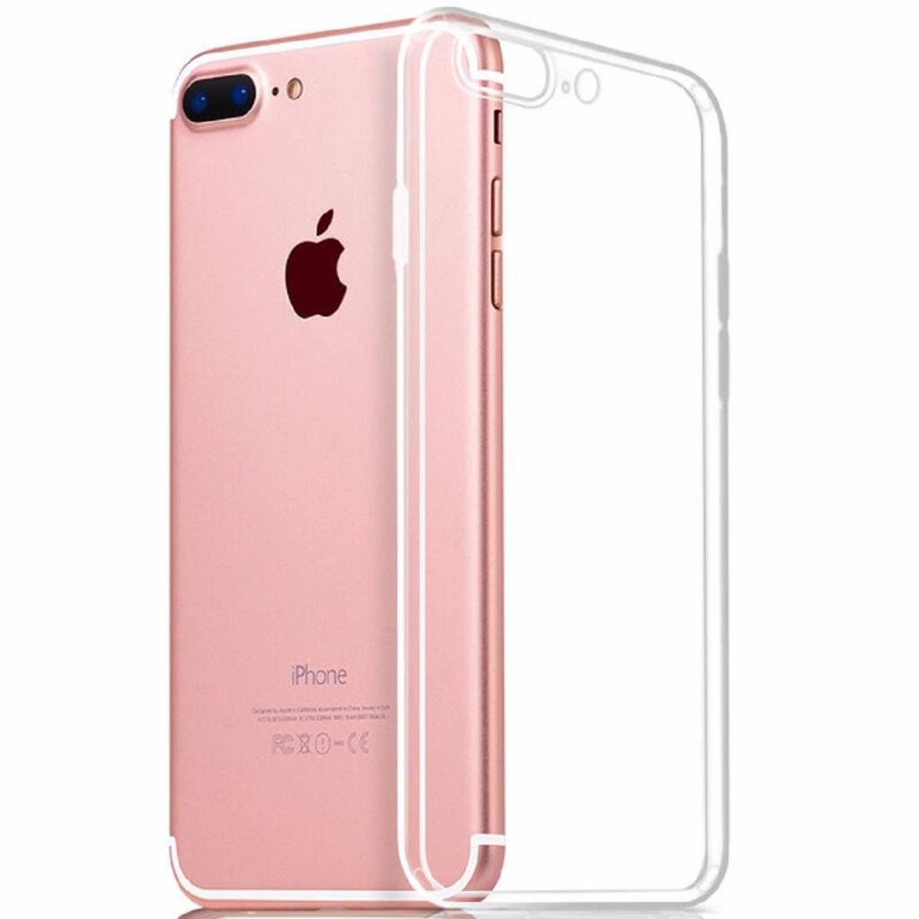 Clear TPU Soft Case For iphone 7 plus - Transparen
