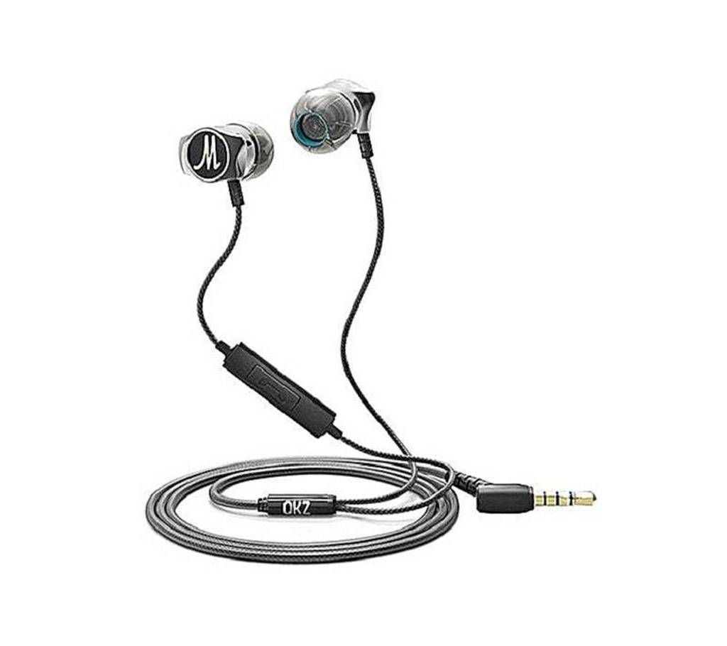 QKZ QKZ DM7 Zinc Alloy Hifi Super Bass In Ear Earphones - Black